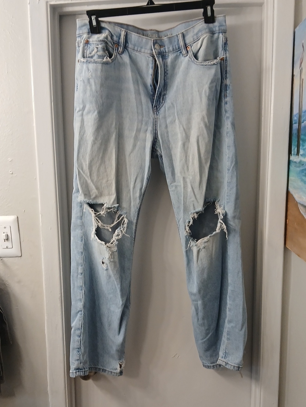 American Eagle Outfitters Light Blue Washed Jeans